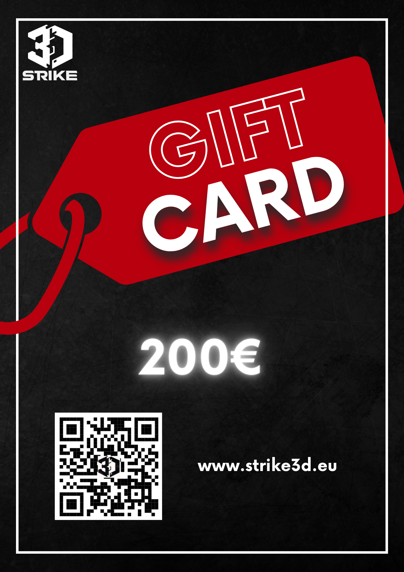 Strike3D gift card
