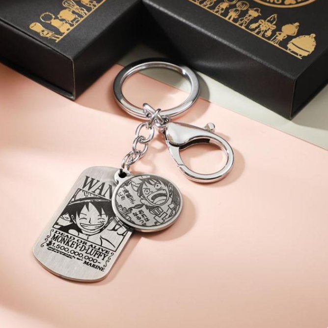 Keychain with Luffy Dead or Alive | ONE PIECE