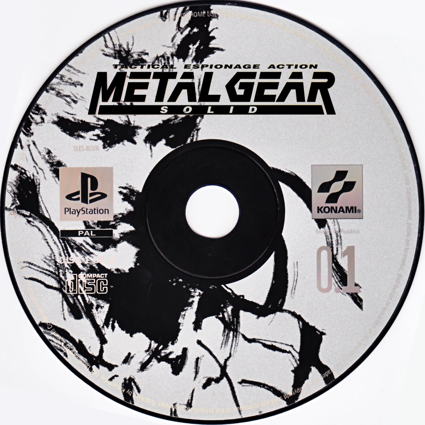3D Wall Clock – PS1/PSX Disc Replica – Retro Gaming Wall Decor | METAL GEAR SOLID