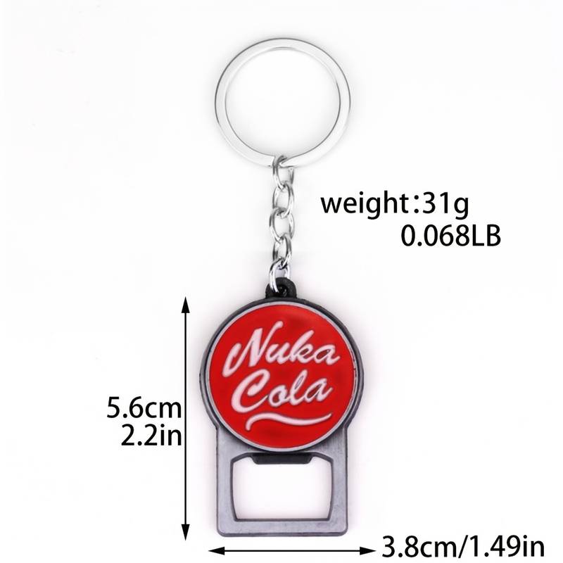 Nuka Cola keychain with external bottle opener | FALLOUT