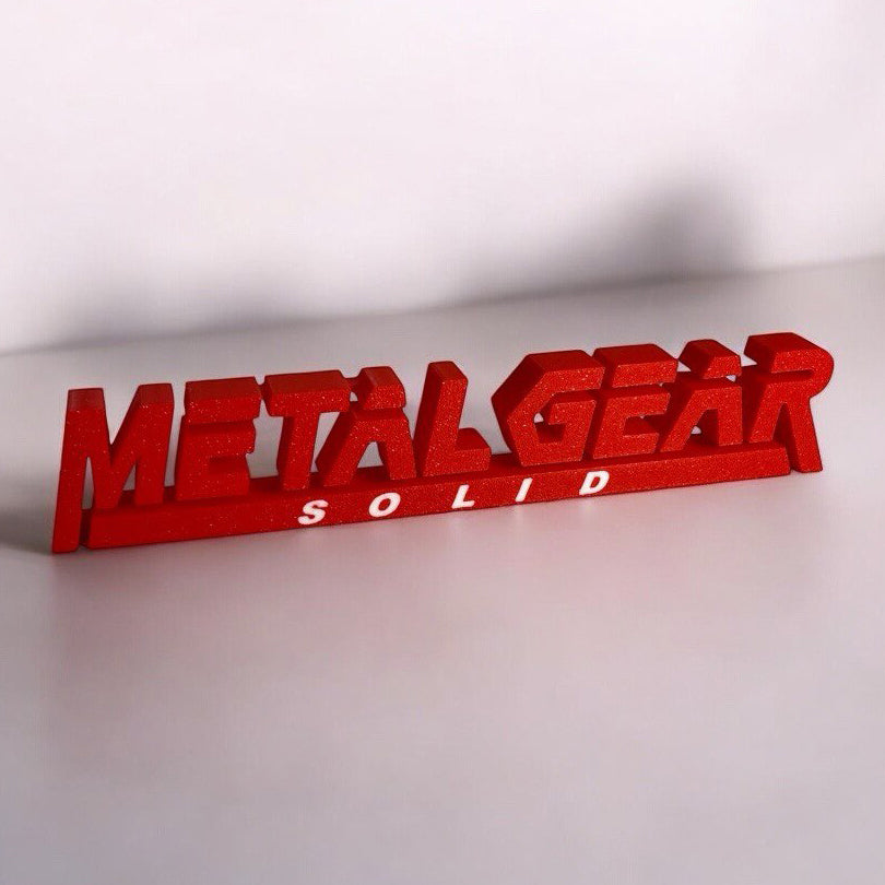 METAL GEAR SOLID 3D fan art logo gaming desktop