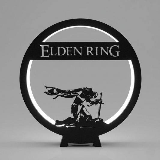 Ring LED Lamp USB Night Light - Shadow Box Silhouette | Elden Ring