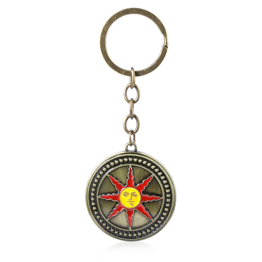 Porte-clés solaire Sunlight Knight Shield | ÂMES SOMBRES