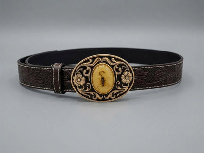 The Ghoul Leather Belt with Scorpion Buckle | Fallout Prop