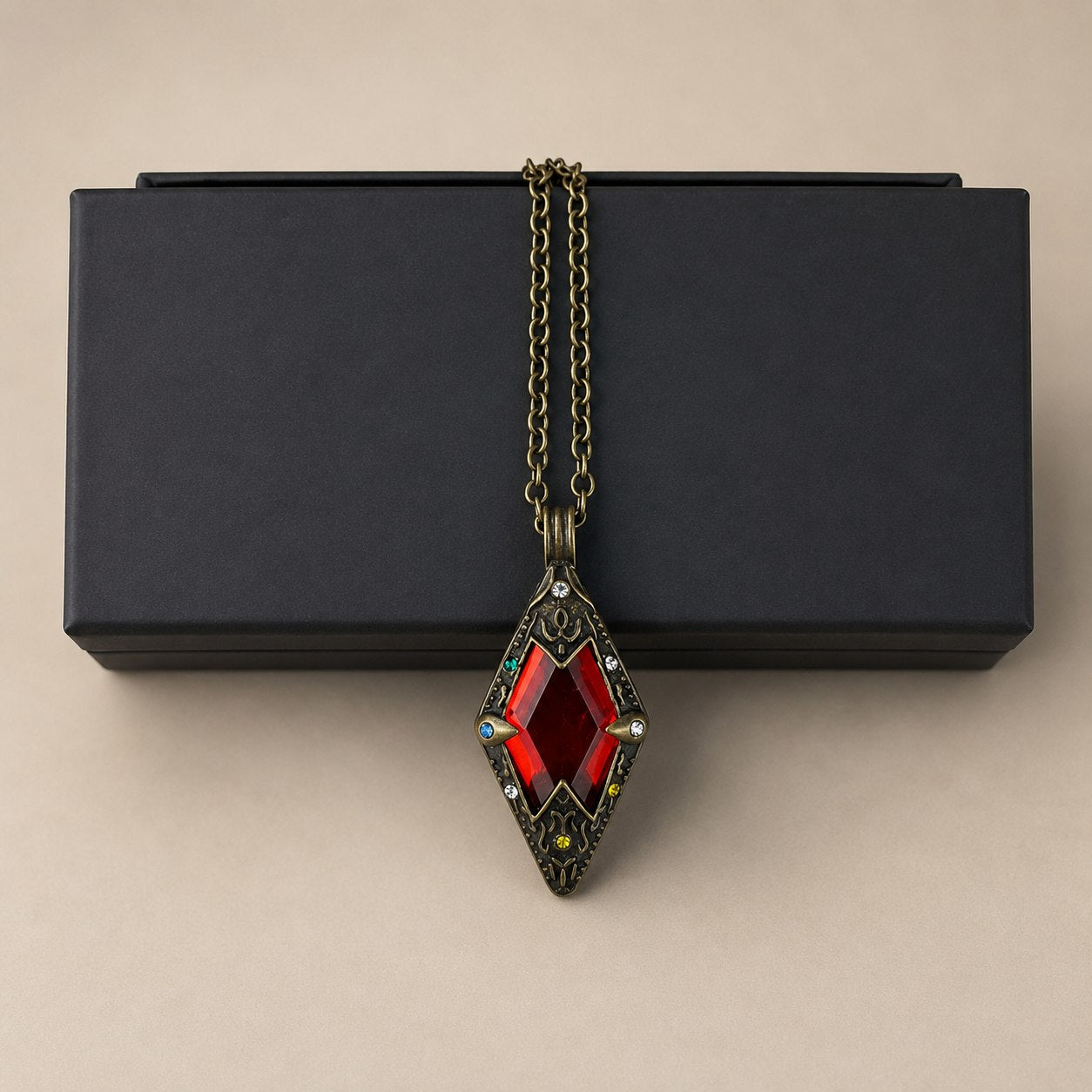Oblivion Amulet of Kings Pendant Necklace with Gift Box | The Elder Scrolls IV: Oblivion