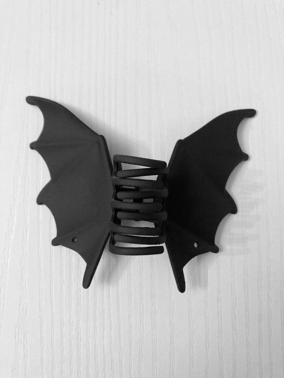 Gothic bat wings hair clip barrette alternative dark aesthetic hair accessory