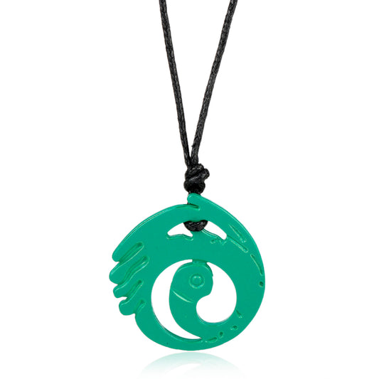 Collar colgante Jade Tomb Raider con encanto cosplay de Lara Croft