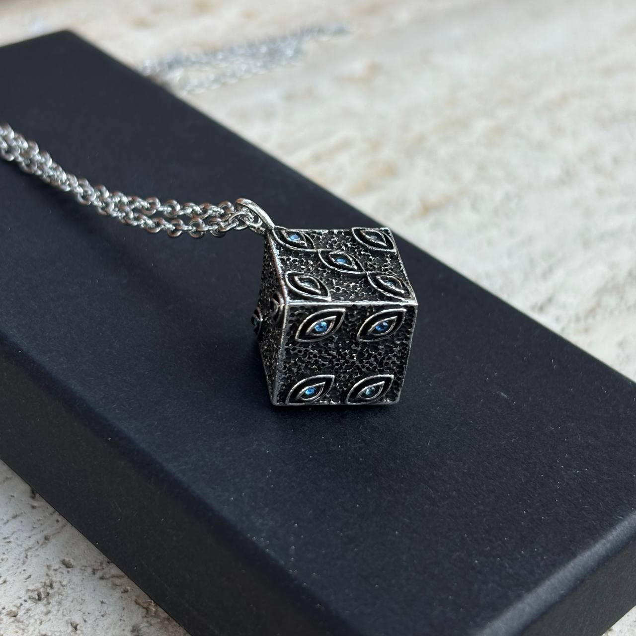 Jujutsu Kaisen Prison Realm Cube Pendant Necklace with Gift Box