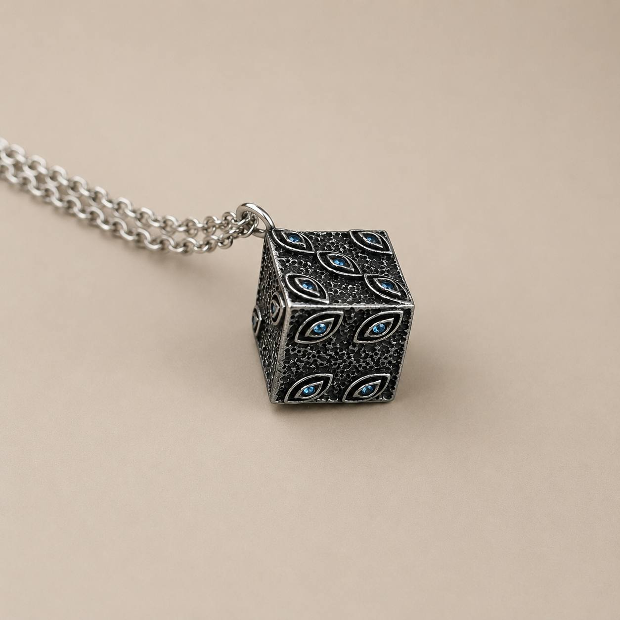 Jujutsu Kaisen Prison Realm Cube Pendant Necklace with Gift Box