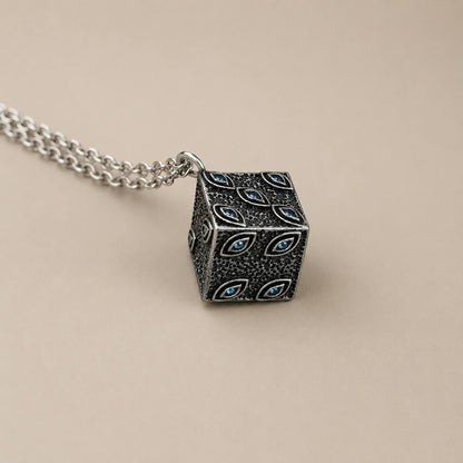 Jujutsu Kaisen Prison Realm Cube Pendant Necklace with Gift Box