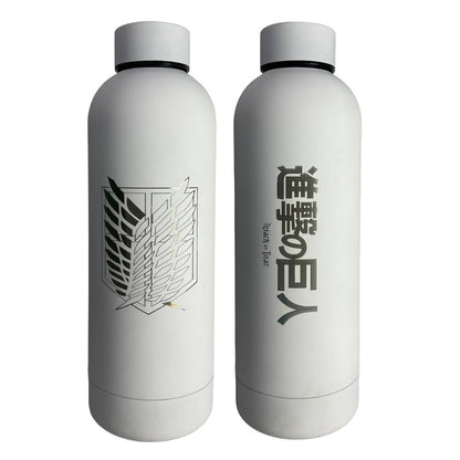 Attack on Titan 500ml stainless steel insulated thermal water bottle