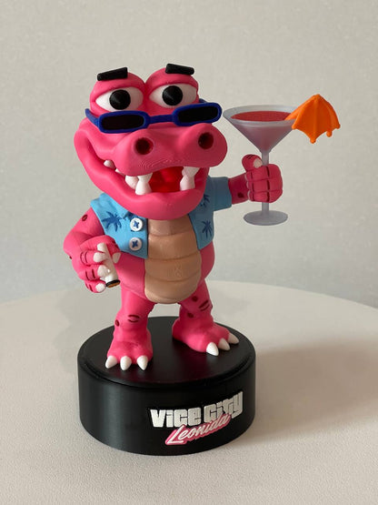 Macca the Gator fan-art action figure statue display prop GTA VI Vice City Leonida