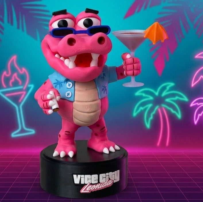 Macca the Gator fan-art action figure statue display prop GTA VI Vice City Leonida