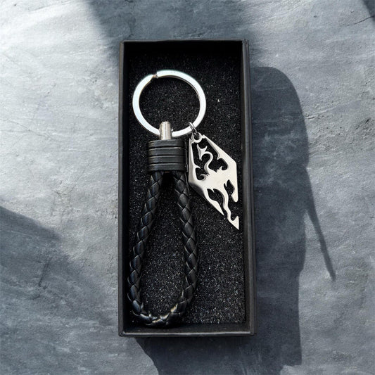 Skyrim Dragon Emblem Keychain Replica with Gift Box | THE ELDER SCROLLS